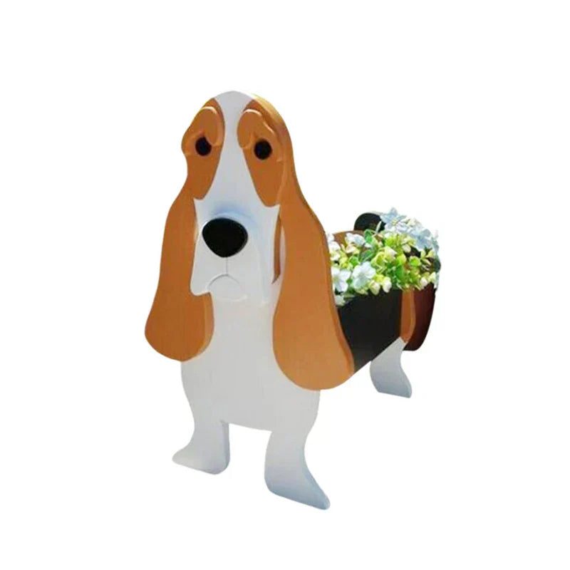 Cute Dog Planter Pot - Fun Pet Flower Container - Fesara
