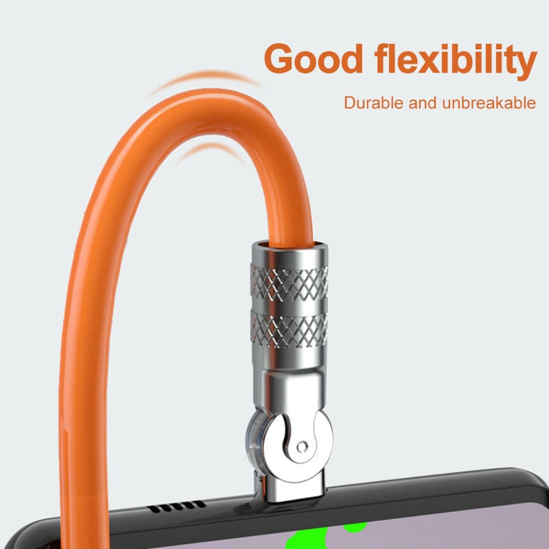 Fast Charge Phone Cable with 360 Rotation