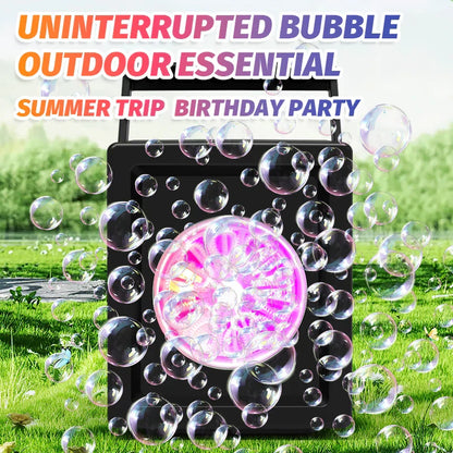 Fun Outdoor Bubble Maker for Kids Automatic Machine