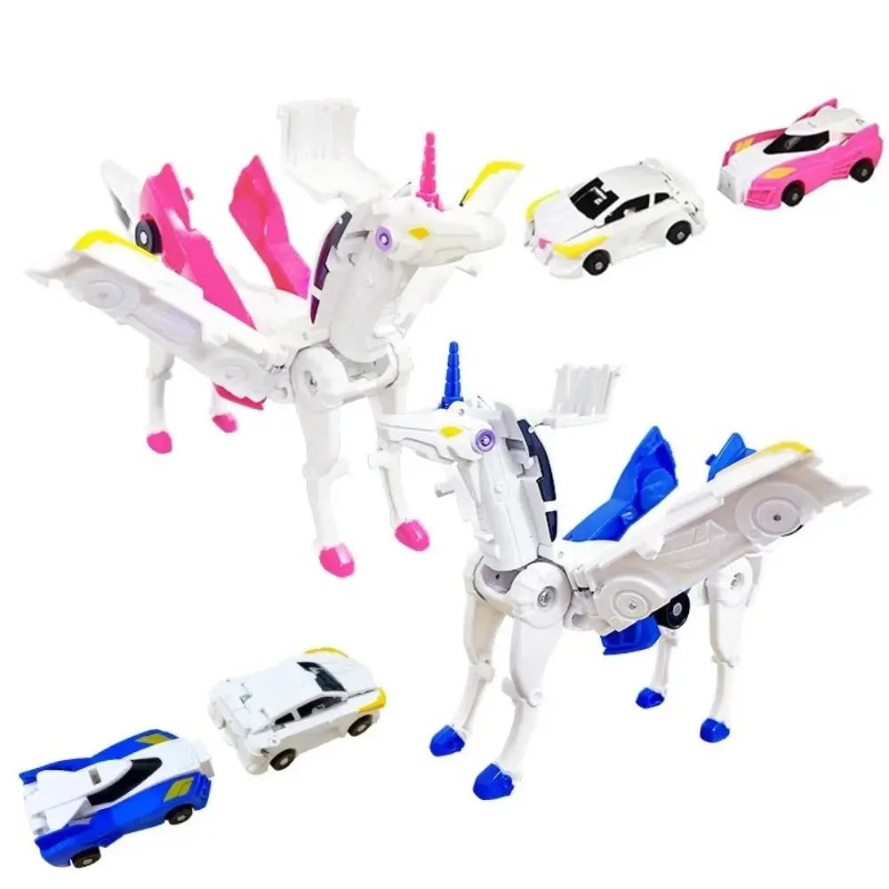 Colorful Unicorn Convertible Toy Cars
