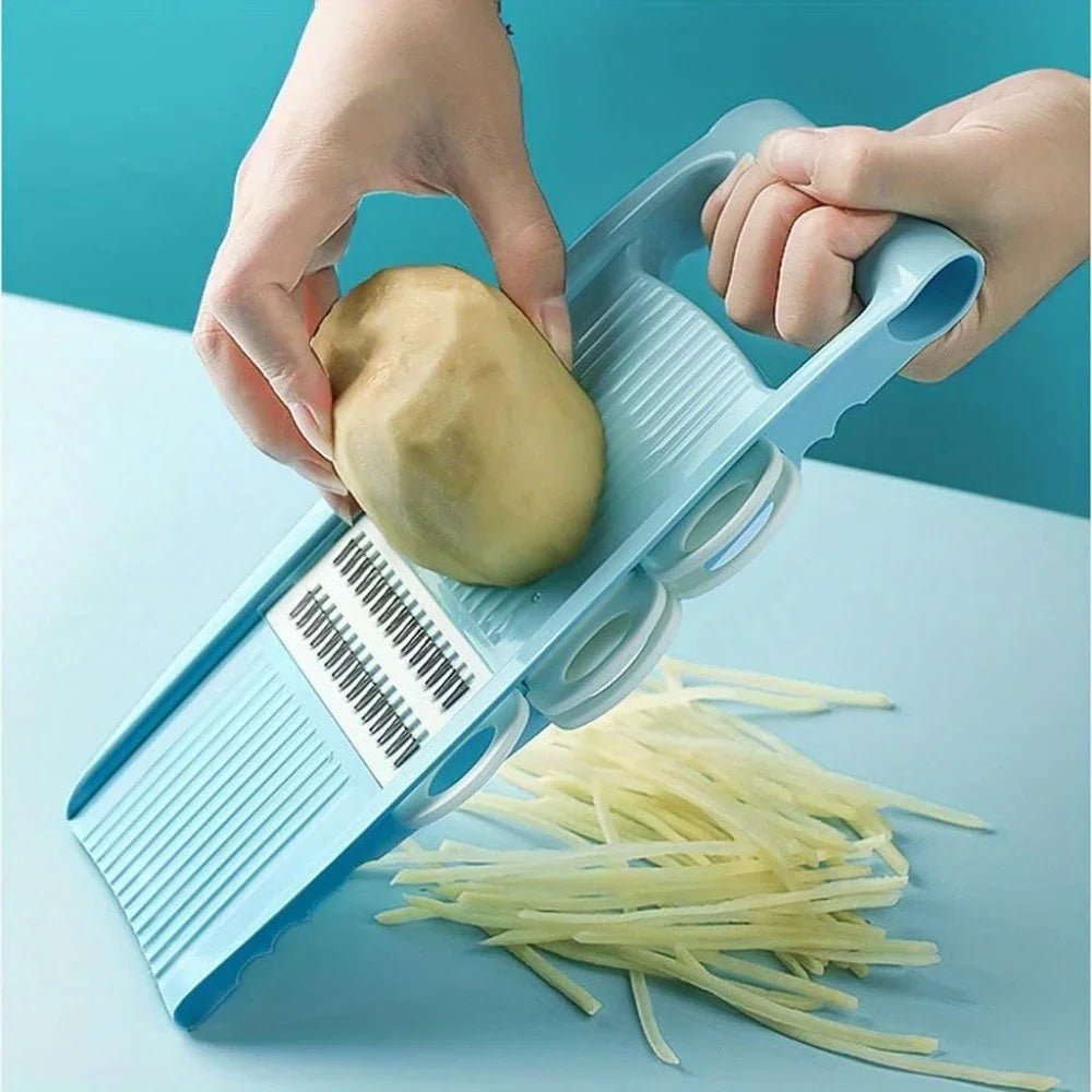 Easy 5-in-1 Manual Vegetable Chopper and Slicer