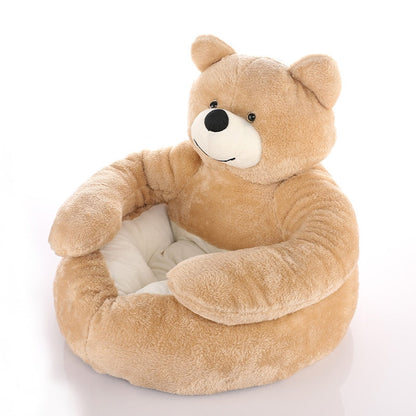 Plush Teddy Cozy Warm Pet Bed