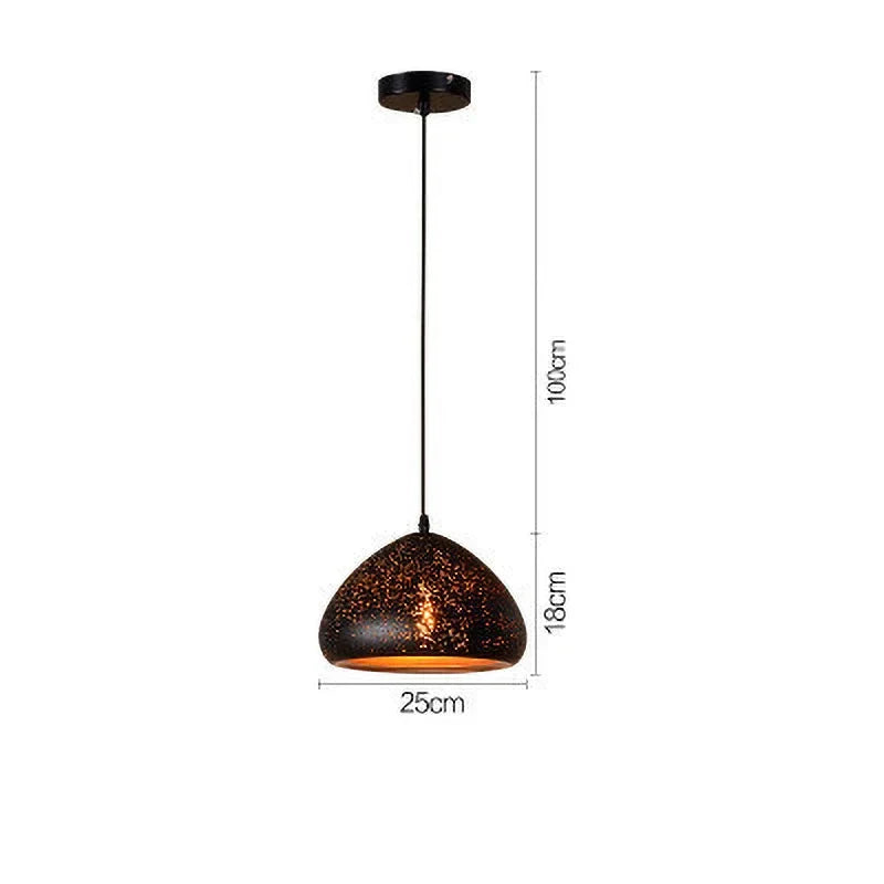 Rustic Metal Pendant Light in Classic Industrial Style