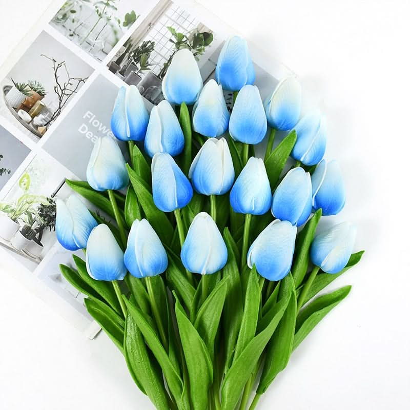 Beautiful Fake Tulip Arrangement with Realistic Petals