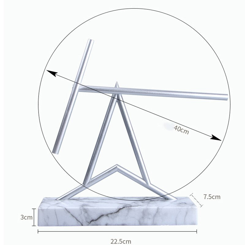 Modern Spiral Magnet Pendulum Desk Ornament