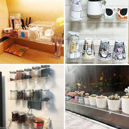 Modern Glass Wall Shelf