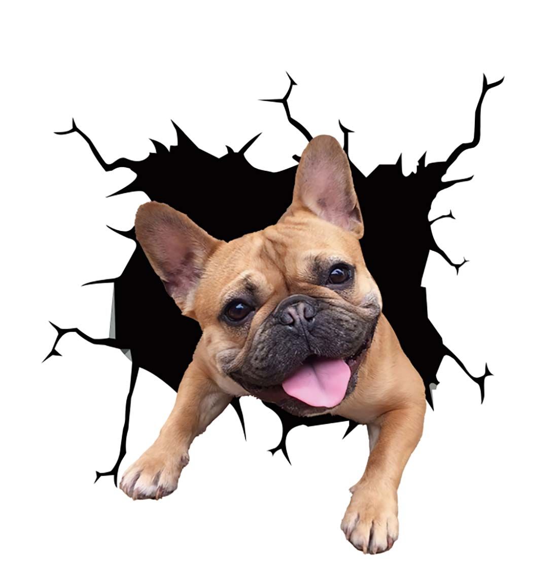 Fun 3D Dog Car Scratch Remover Sticker