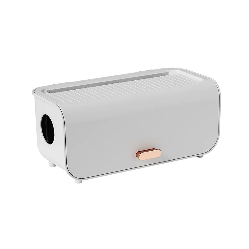 Compact Cable Storage Box with Lid, Protective Case - Fesara