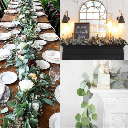 Fresh Eucalyptus Artificial Flower Garland Set
