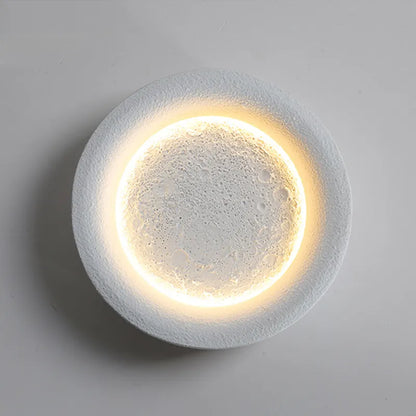 Natural Moon Shape LED Wall Light