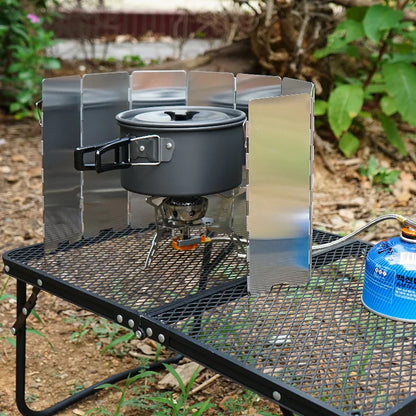 Portable Windshield for Camp Stove