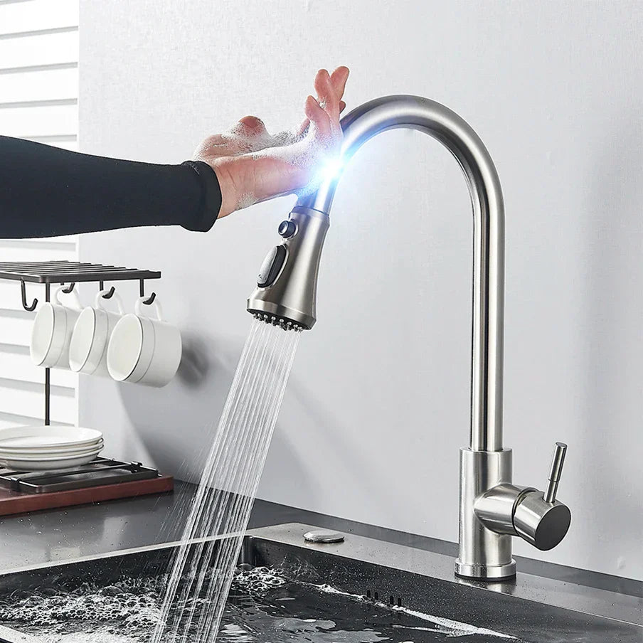 Touchless Kitchen Faucet with Pull-out Spray Head
