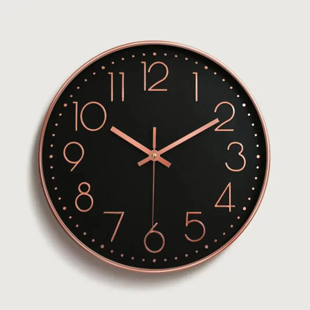 Quiet Small Simple Wall Clock – Contemporary Basic Style