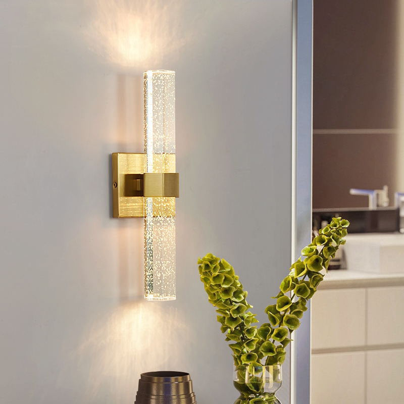 Sparkling Crystal Glass Wall Lamp