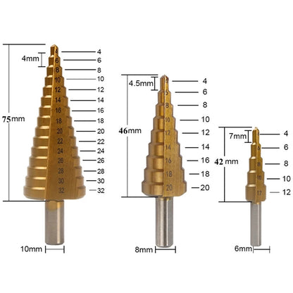 Precise 6-Piece Metal Drill Bit Set