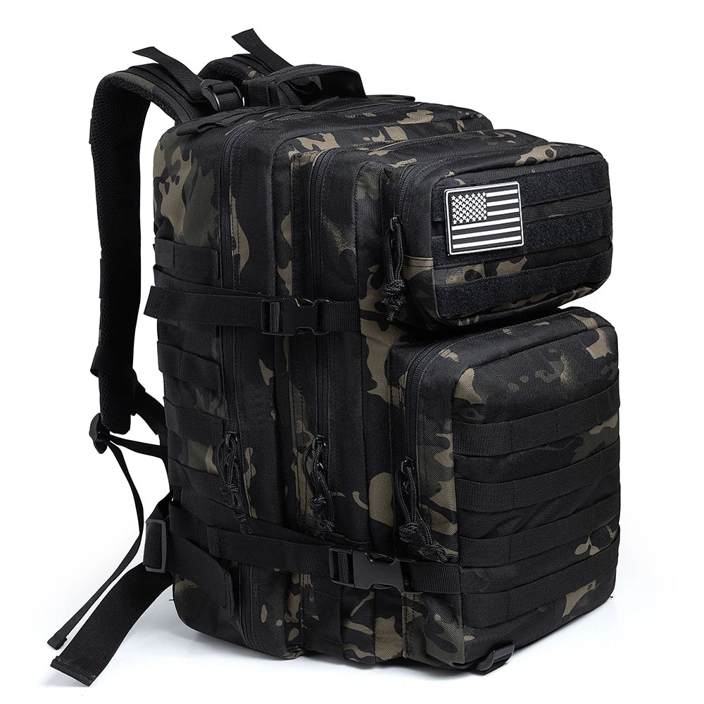 Tactical 45L Hiking Backpack - Durable & Versatile - Fesara