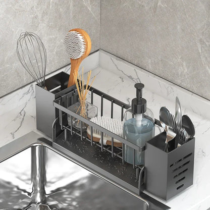 Space Saving Sink Caddy Shelf with Drainage