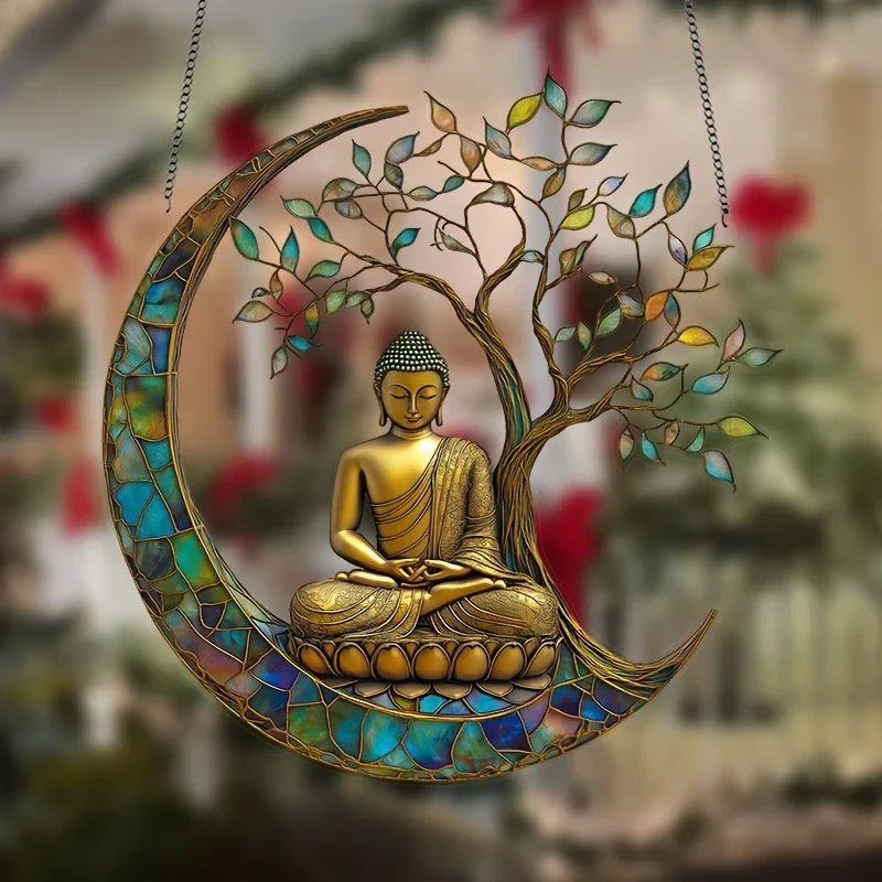 Colorful Buddha Window Hanging Decoration