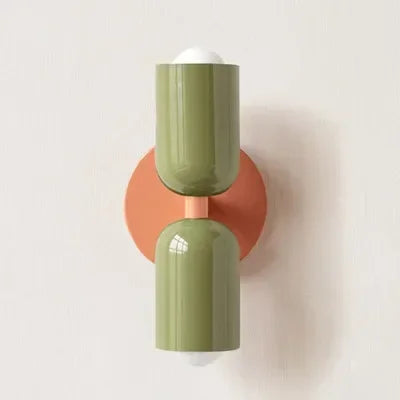 Simple Cream LED Double Wall Light For Home Decor