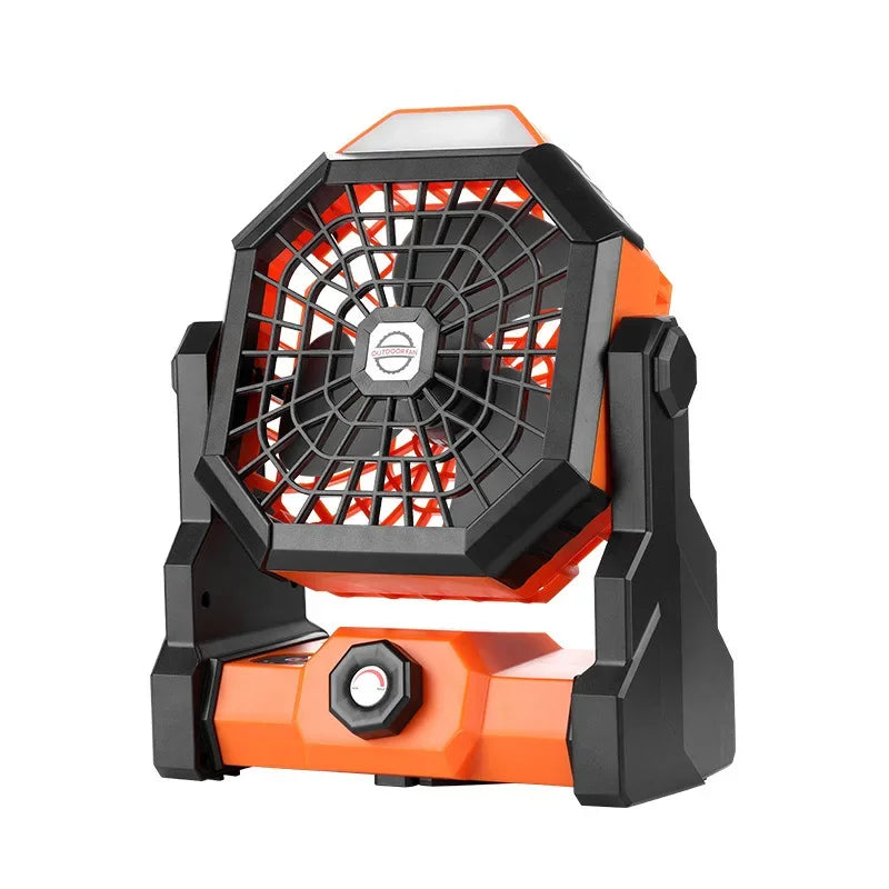 Portable LED Camping Fan Lantern with USB Rechargeable Battery