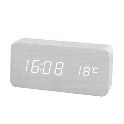 Rustic Wood Digital Wall Clock