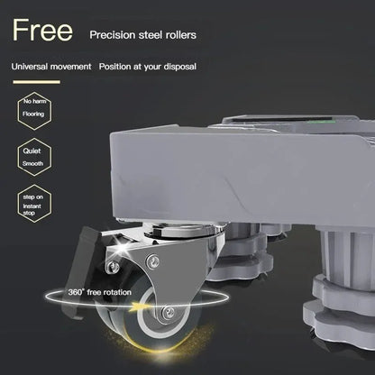 Universal Anti Vibration Roller Base for Appliances