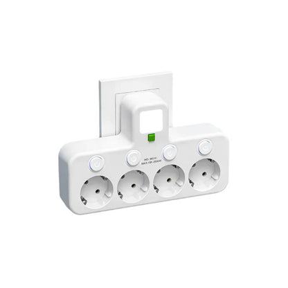 Powerful 4 Socket Surge Protector with USB and Type C - Fesara