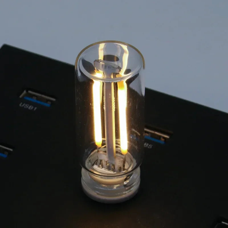 Colorful Glass Table Lamp with USB Touch Control