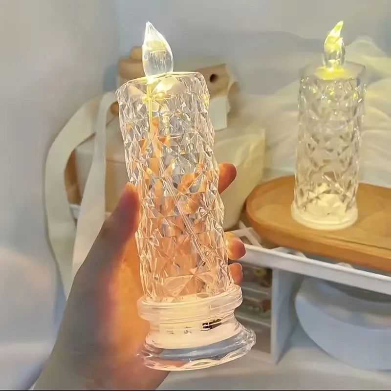Warm White LED Faux Candle Set