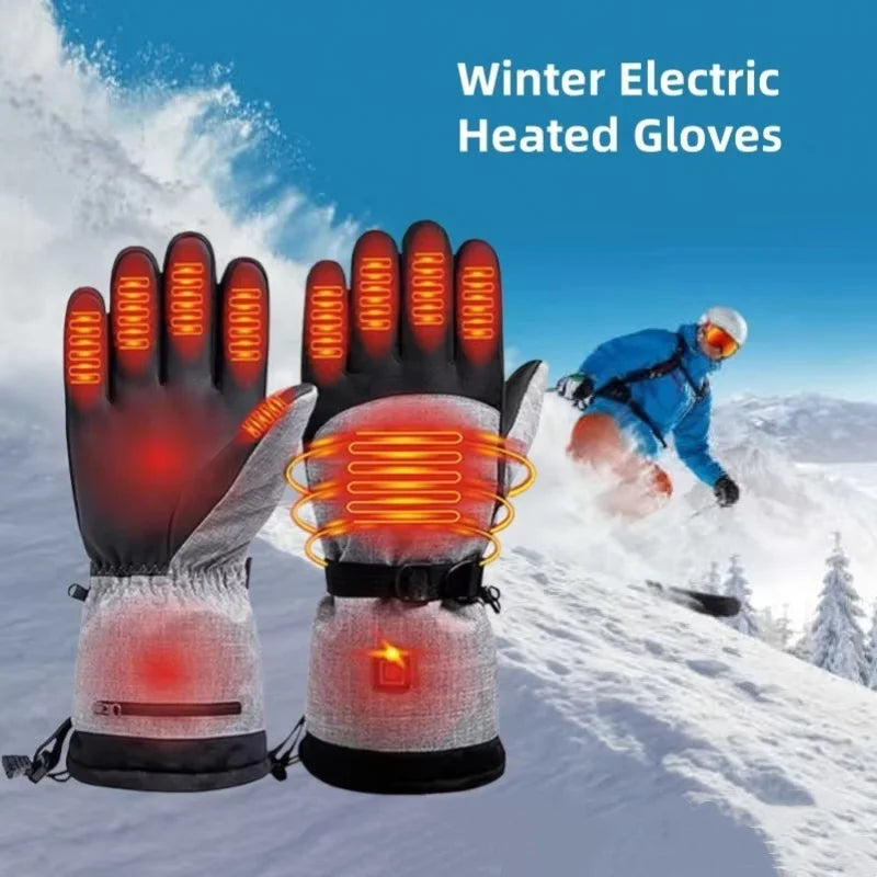 Warm Waterproof Electric Gloves for Outdoor Sports - Fesara