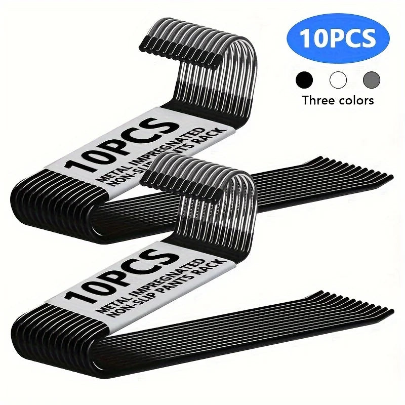 Strong Metal Closet Pants Hangers Space Saver