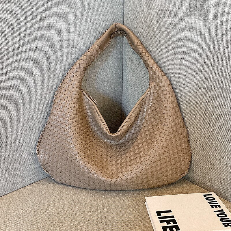 Luxury Leather Tote Handbag
