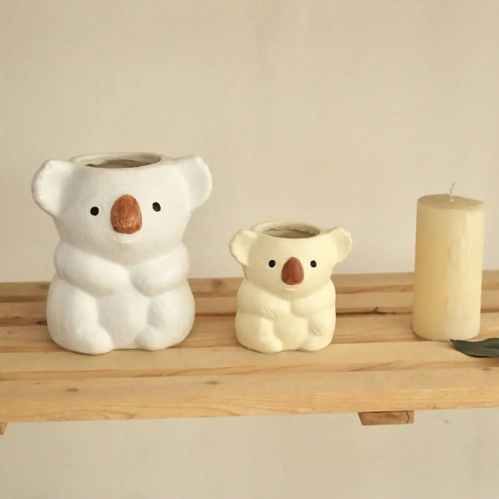 Cute Koala Figurine Planter for Small Plants