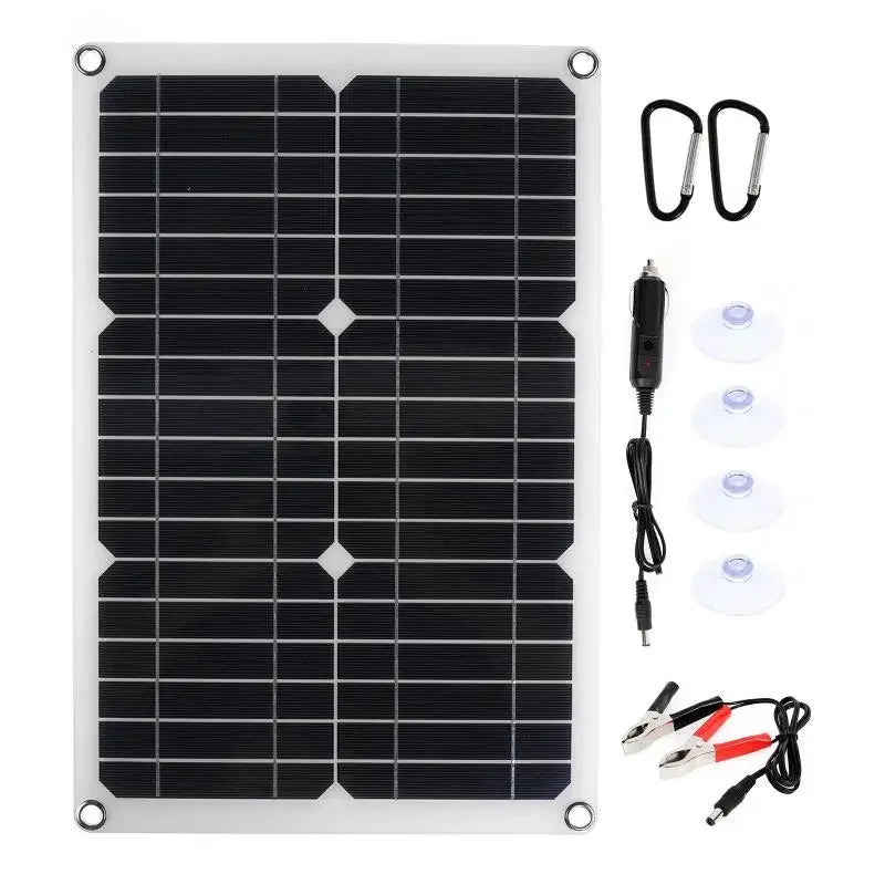 Portable 1200W Solar Power Charger Panel Kit - Fesara