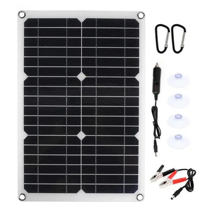 Portable 1200W Solar Power Charger Panel Kit - Fesara