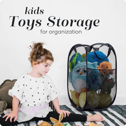 Spacious Collapsible Laundry Hamper with Pockets