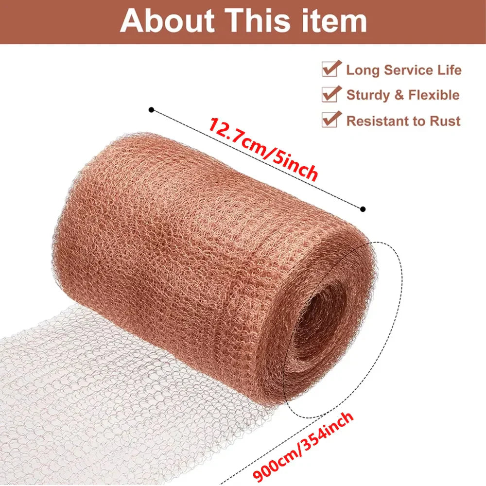 Garden Snail Barrier Copper Mesh Tape - Fesara