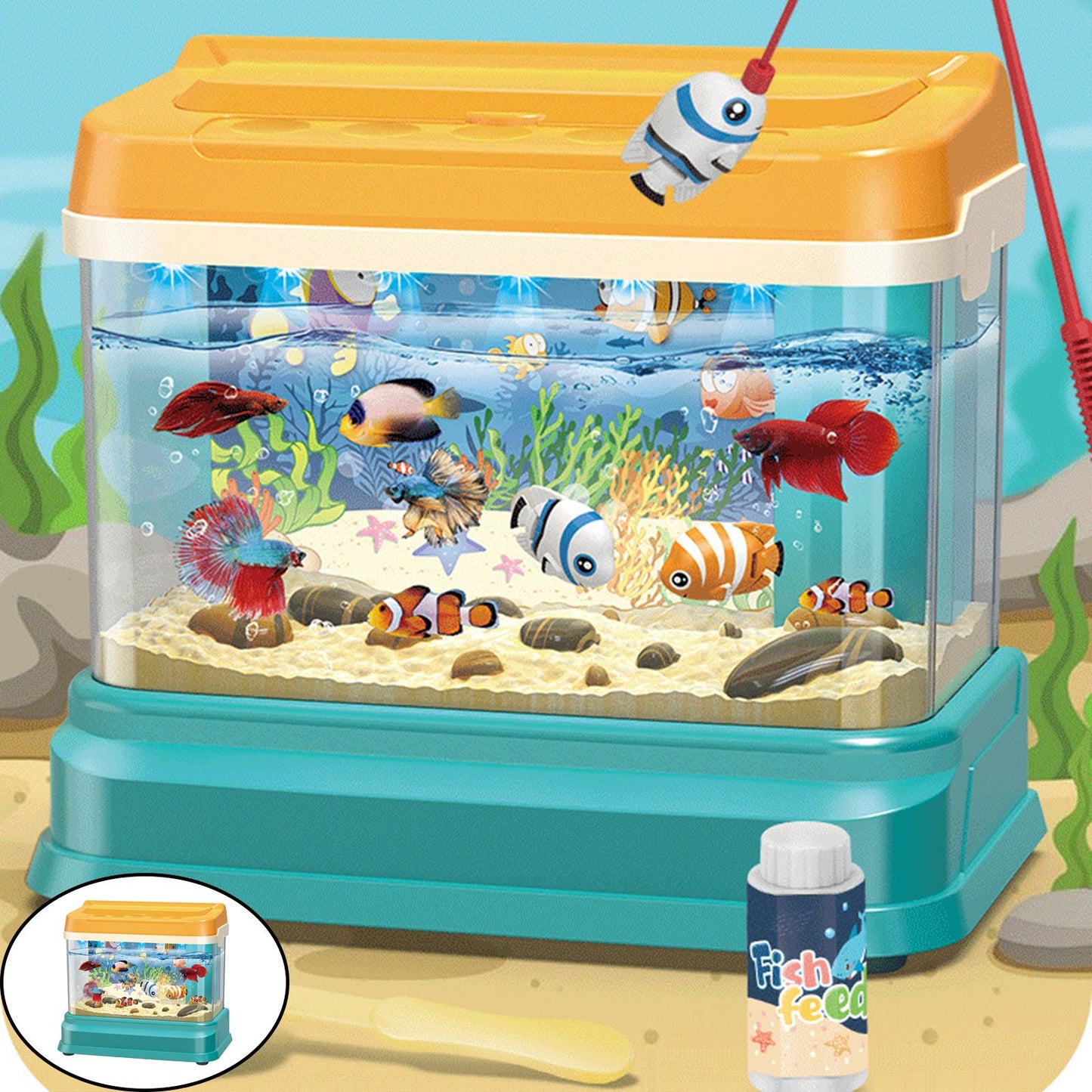 Colorful Fish Tank Toy for Kids