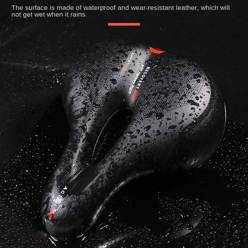Comfortable Hollow Breathable Bicycle Saddle for MTB and Road Bikes - Shock Absorbing Bike Seat for Long-Distance Riding-2