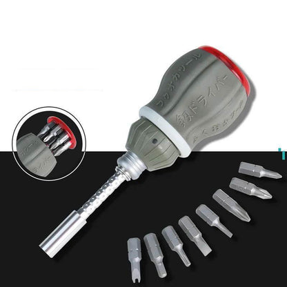 Compact Adjustable Magnetic Multi Bit Screwdriver Kit - Fesara