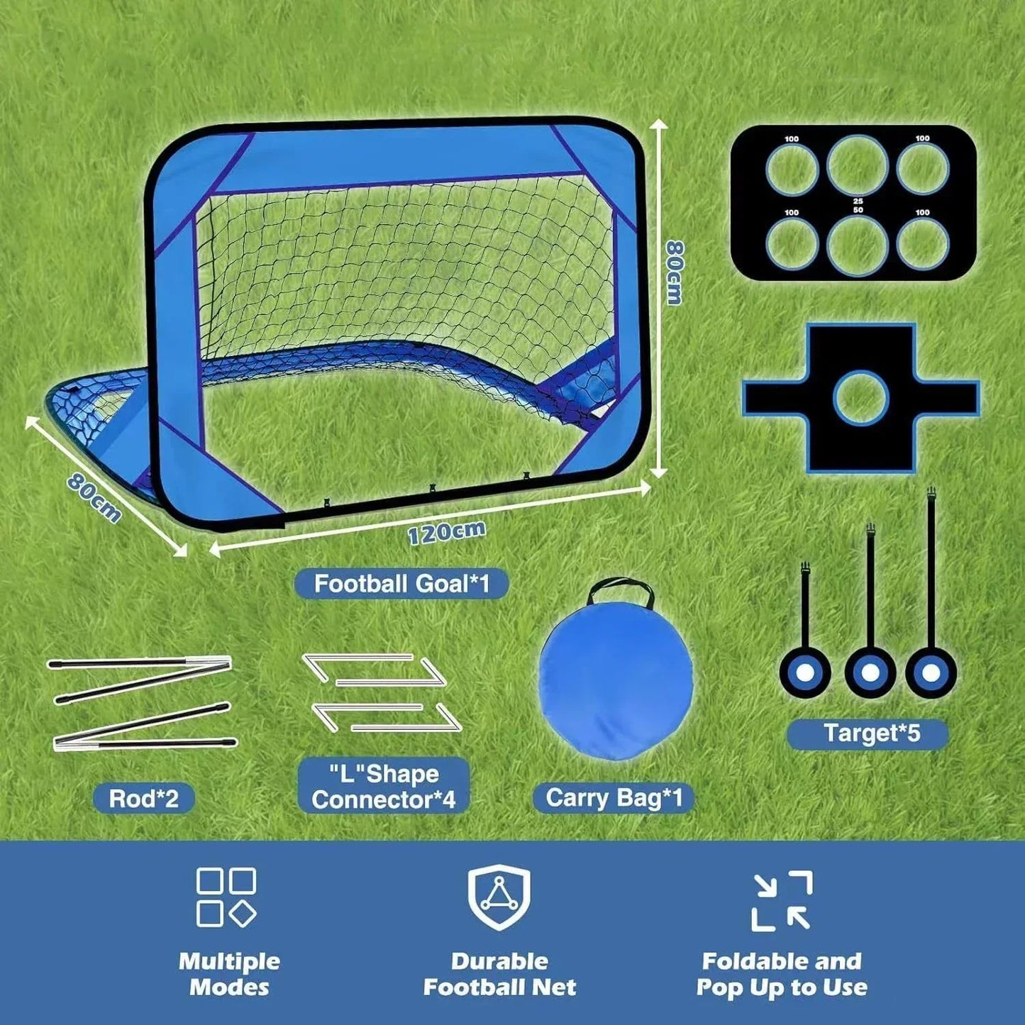 Fun Pop-Up Soccer Goal Set for Kids Outdoor Play