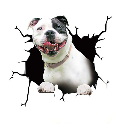 Fun 3D Puppy Car Sticker Scratch Cover