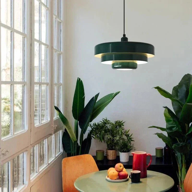 Stylish 3-Tier Pendant Lamp in Pastel Colors - Fesara