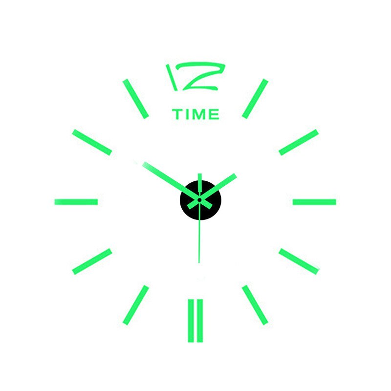 Decorative 3D Glow Silent Wall Clock