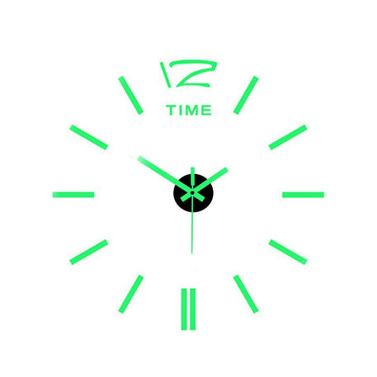 Decorative 3D Glow Silent Wall Clock
