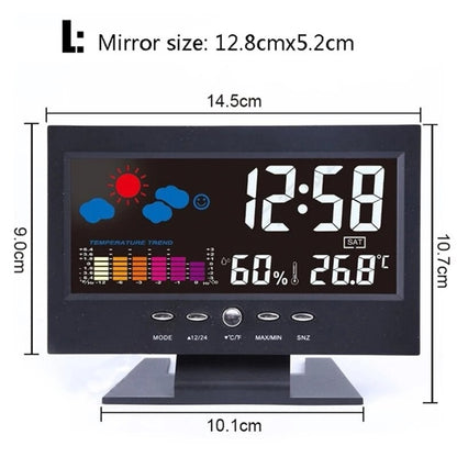 Digital Alarm Clock Weather Station Display