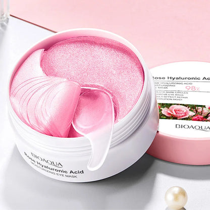 Plumping Rose Eye Mask for Hydrating & Smoothing Skin - Fesara