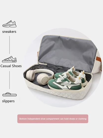 Spacious Sport Duffel Bag with Shoe Pocket