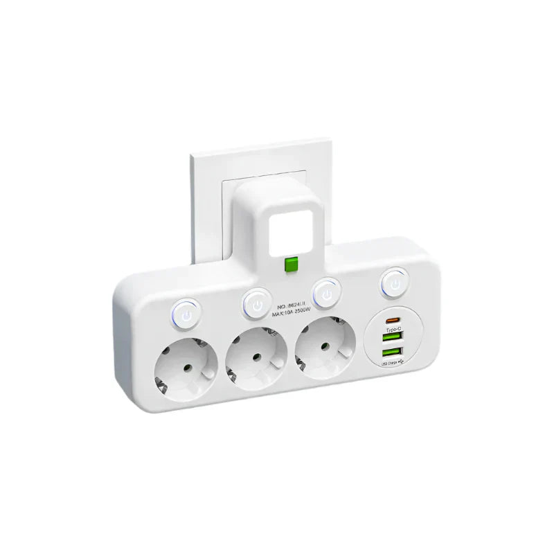 Premium Power Strip with USB-C and Surge Defender