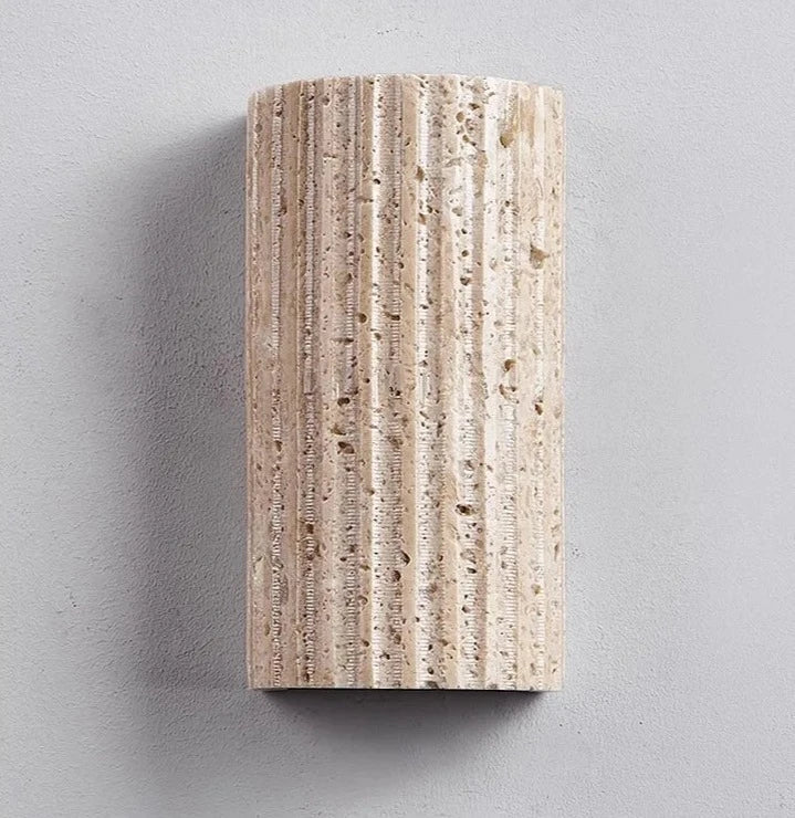 TravertineLuxe – Luxury Stone Wall Light for Modern Homes